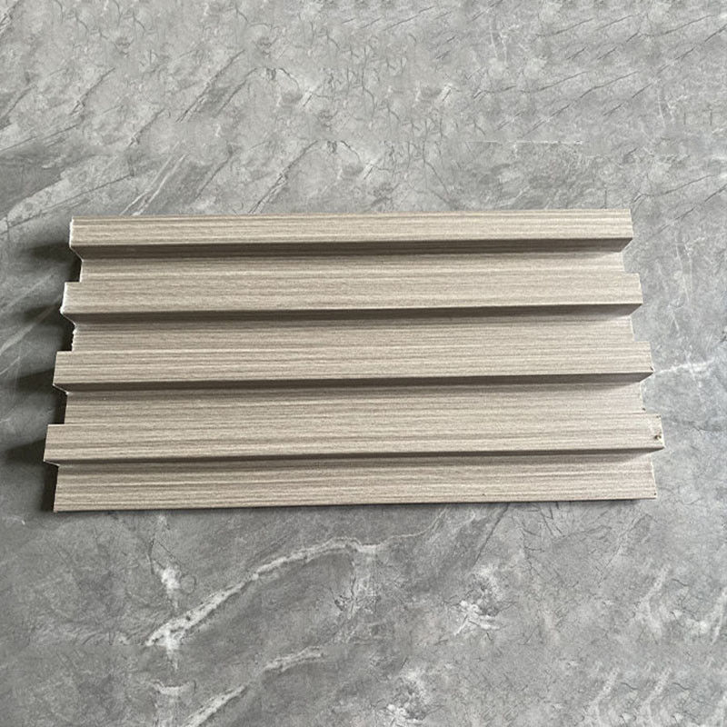 تزئینات دیواری WPC slatted پانل دیوار در فضای باز منبت سه بعدی